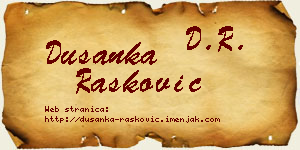 Dušanka Rašković vizit kartica